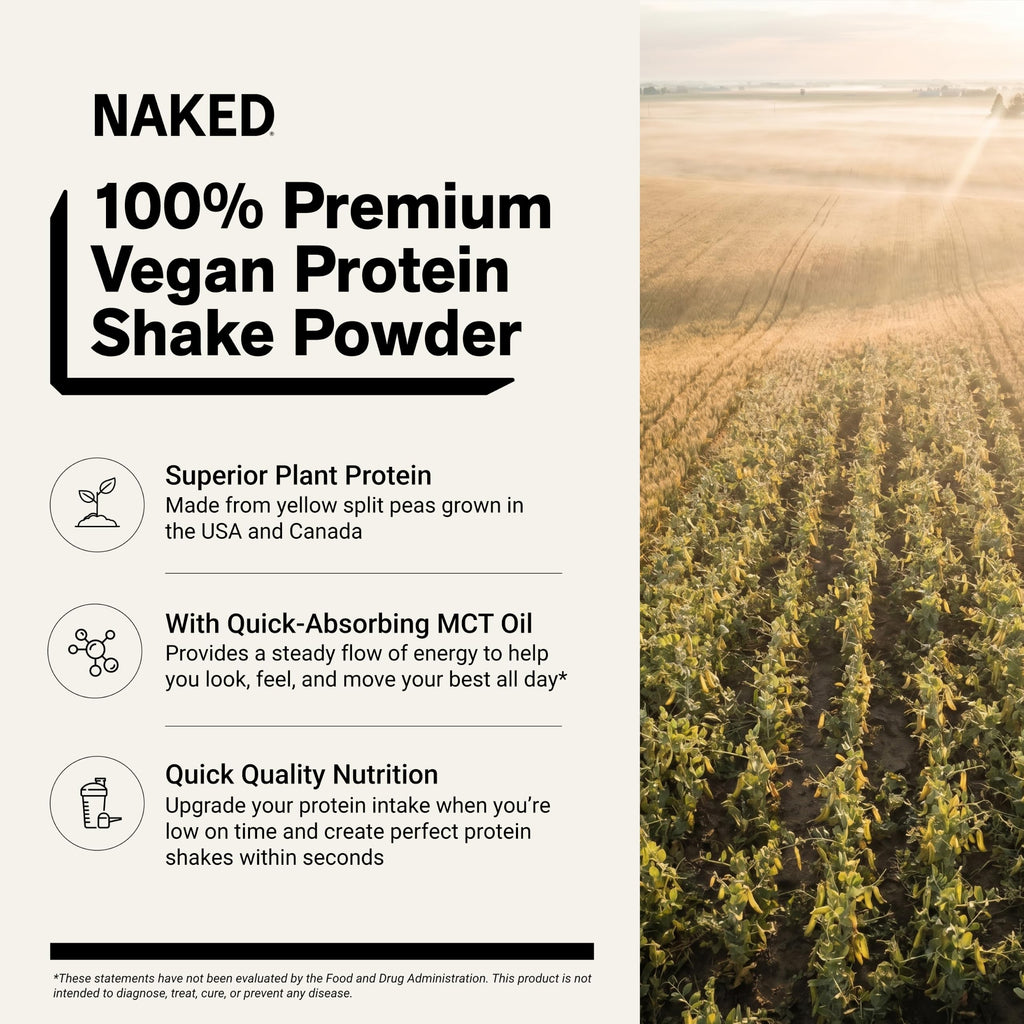 Naked Shake - Protein Powder - Plant Based Protein Shake - 30 Servings