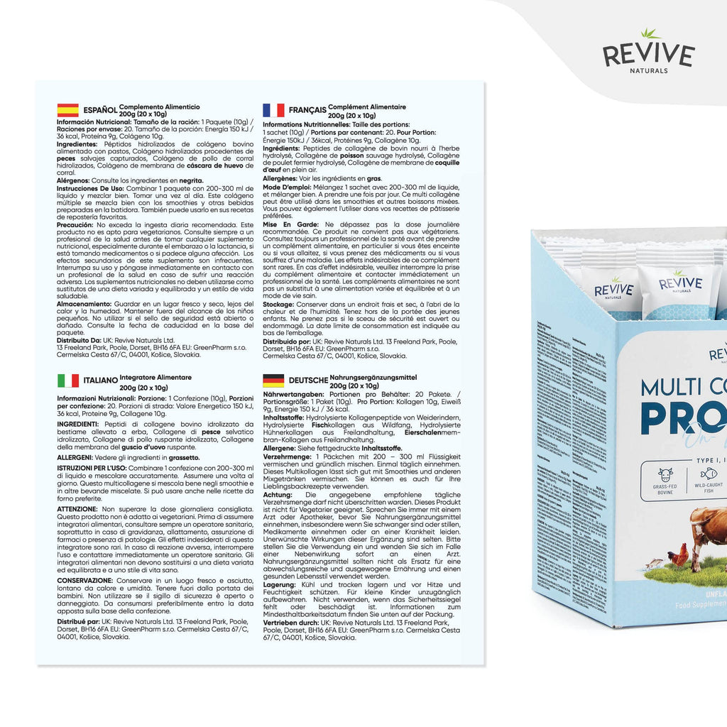 Revive Naturals Multi Collagen Hydrolyzed Protein Powder (16oz)