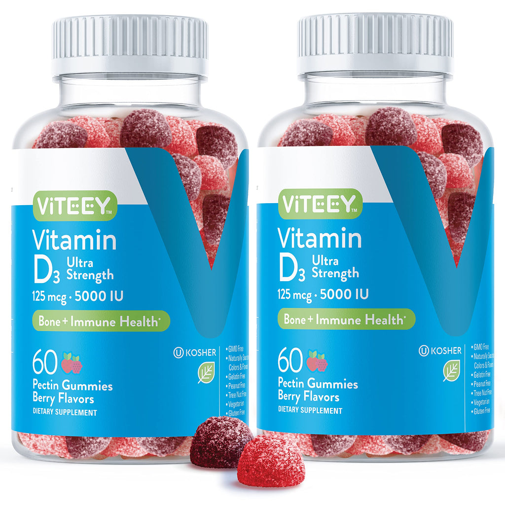 Viteey Vitamin D3 Gummies for Adults & Teens - 5