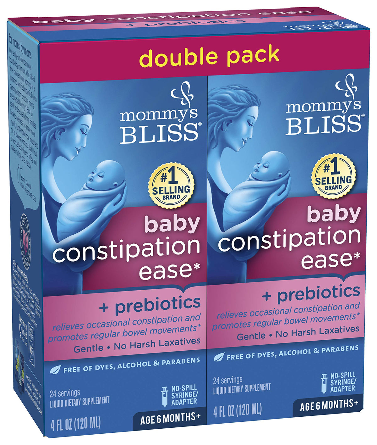 Mommy's Bliss Constipation Ease with Prebiotics - 4 Fl Oz (Pack of 2) - image 2