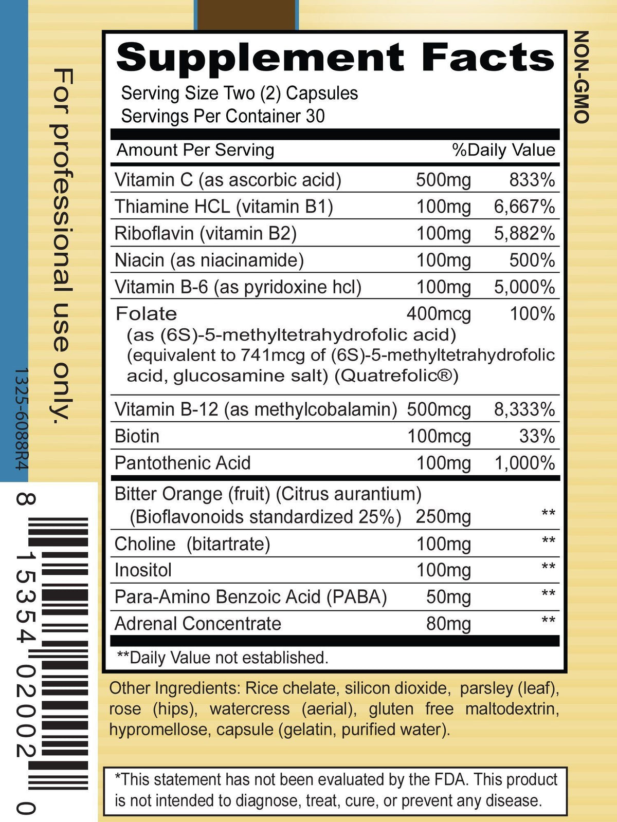 Priority One Vitamins Stress B & C Complex - 60 Capsules - image 3