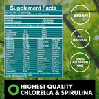 The Chlorella Company Fermented Chlorella & Spirulina Tablets - 1080 Count - image 2