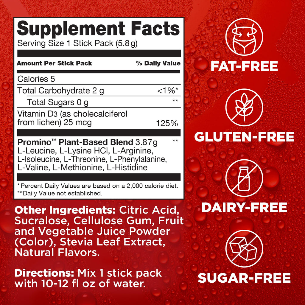 Rejuvenate Perfect Amino Protein Alternative Drink Mix, Raspberry - 30ct - image 9