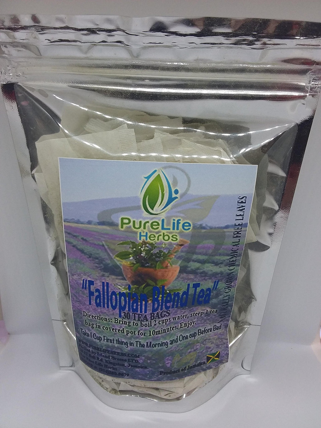 Purelife Herbs Fallopian Blend Tea Herbal Supplement - 30 Servings - image 2