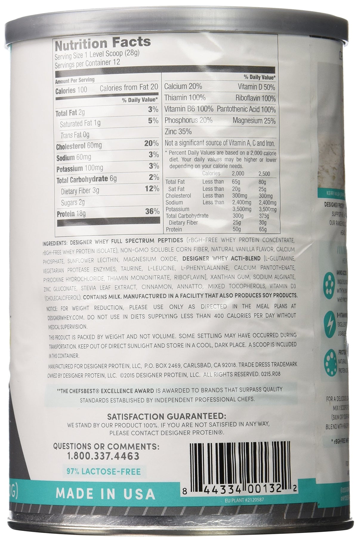 Designer Protein Van 12.7oz