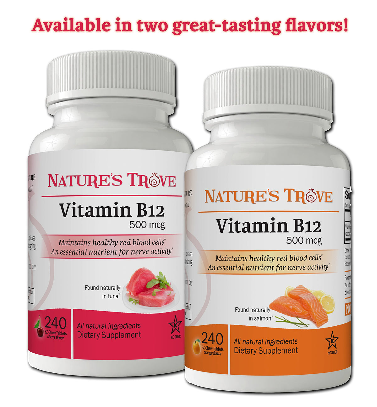 Nature's Trove Vitamin B12 500 mcg Chewable Tablets - 240 Tablets - image 4
