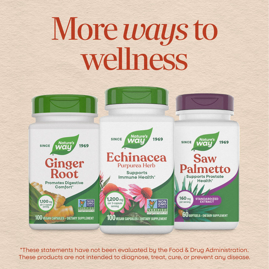 Nature's Way Echinacea Purpurea Herb Immune Support - 180 Capsules - image 8
