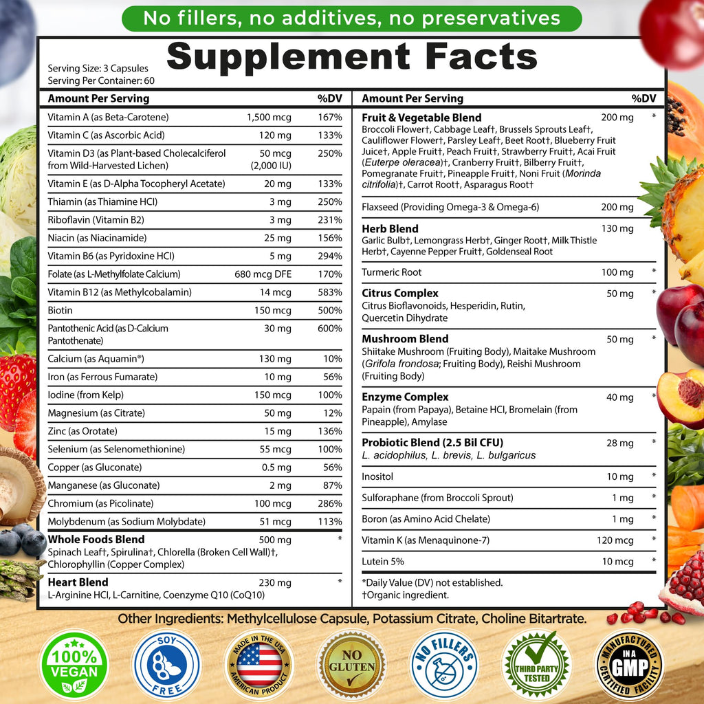 SUPPLEMENTS STUDIO Vegan Whole Food Multivitamin