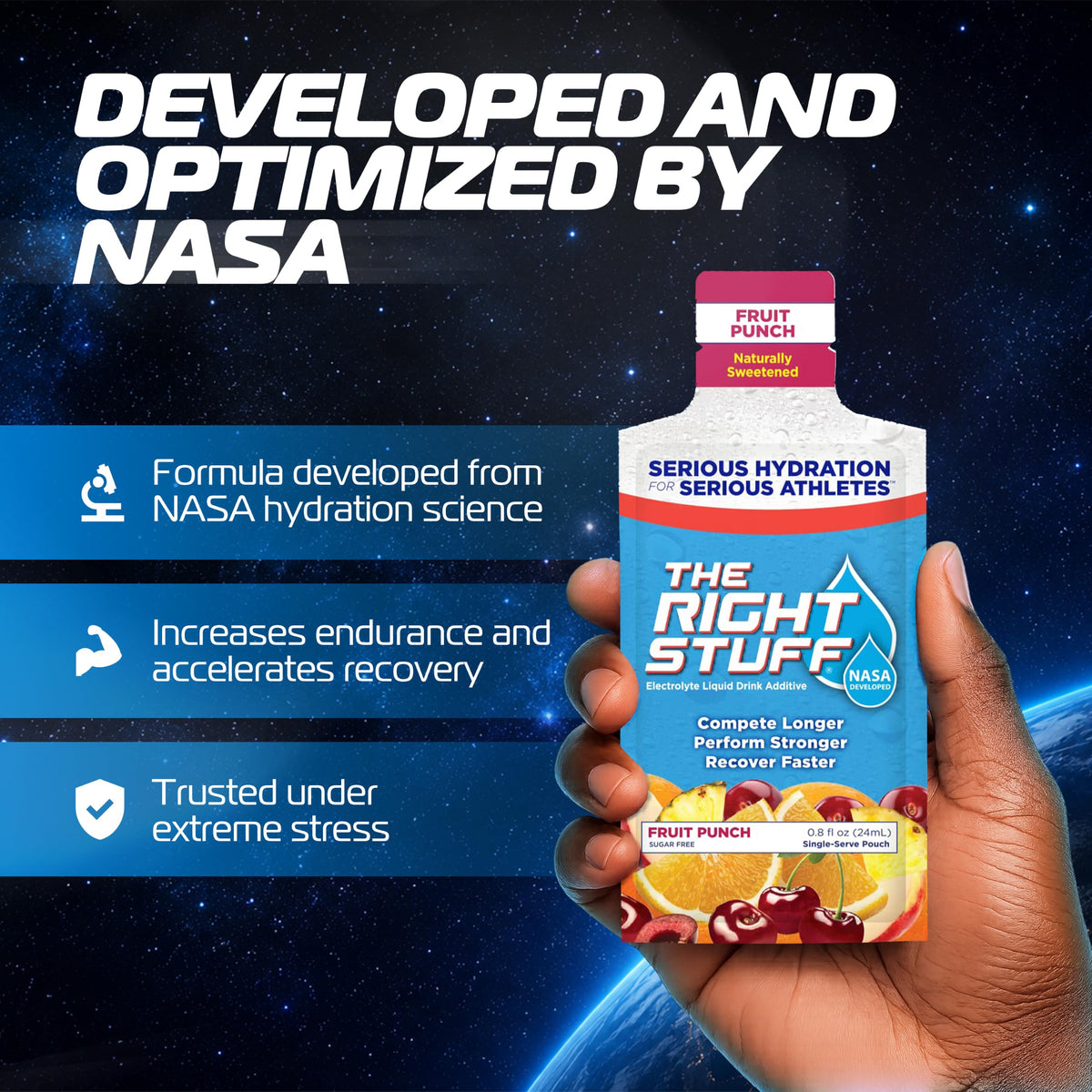 The Right Stuff electrolyte drink concentrate -10 Pouch Box
