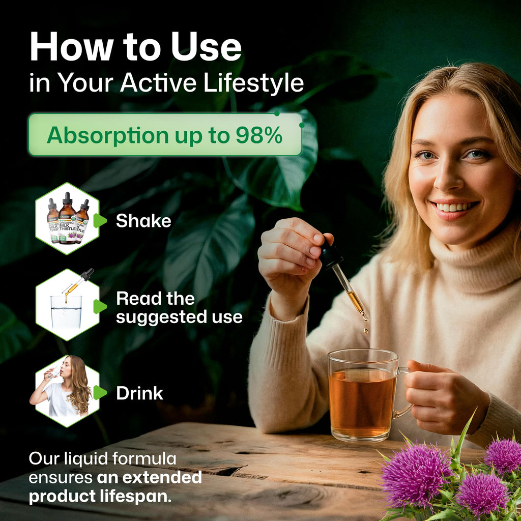 BIO KRAUTER Milk Thistle Extract for Liver Support - 4 Fl Oz - image 7
