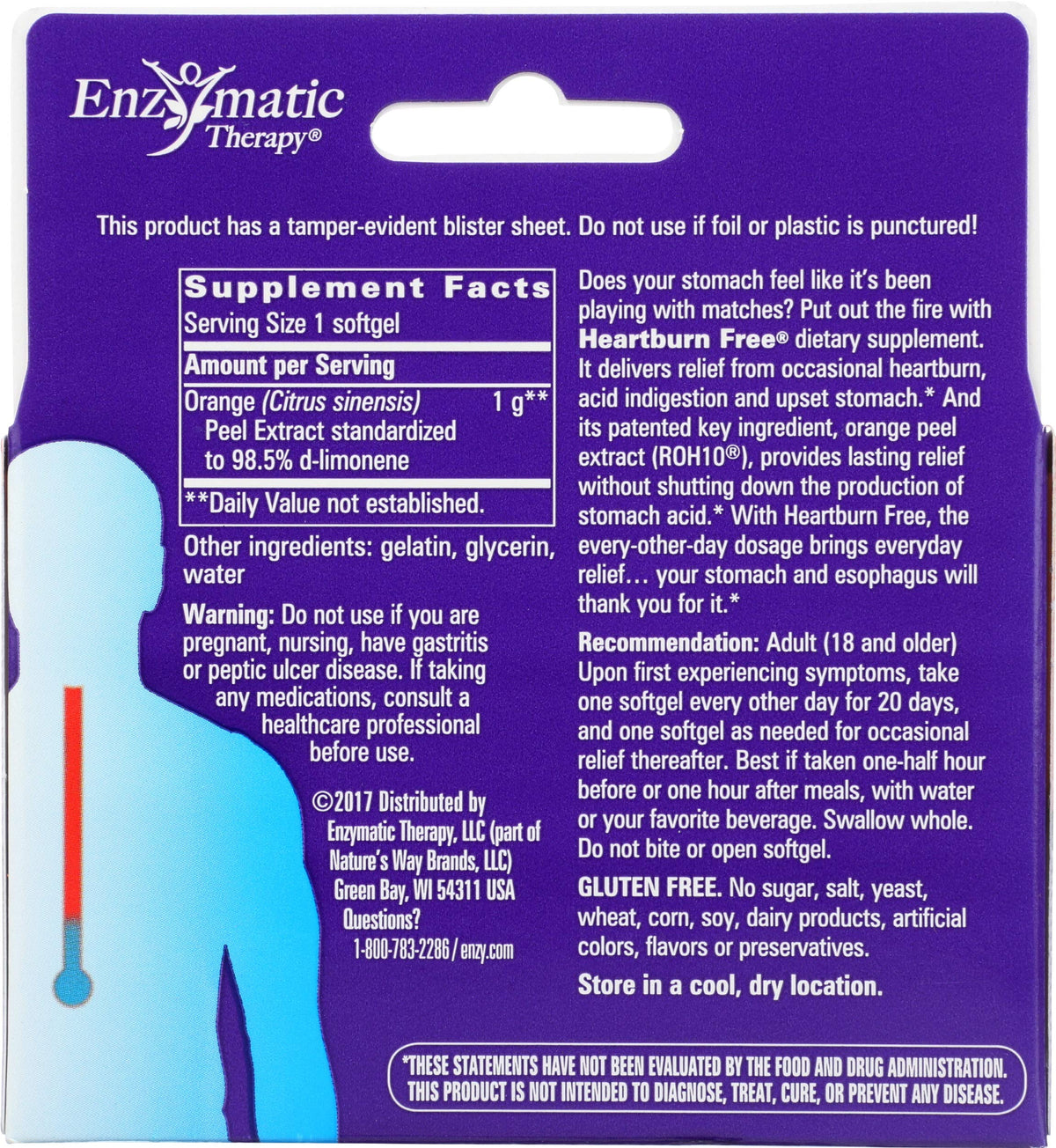 Enzymatic Therapy Heartburn Free with ROH10 - 10 Softgels - image 2