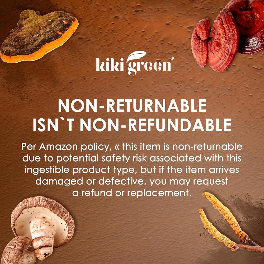 KIKI Green Mushroom Powder Extract - The 8 Mushrooms Supplement Blend - image 9