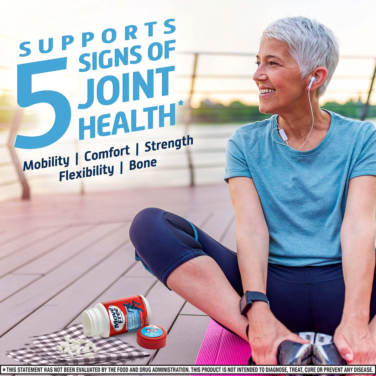 Move Free Advanced Glucosamine Chondroitin MSM Vitamin D3 - 360 Tablets - image 5