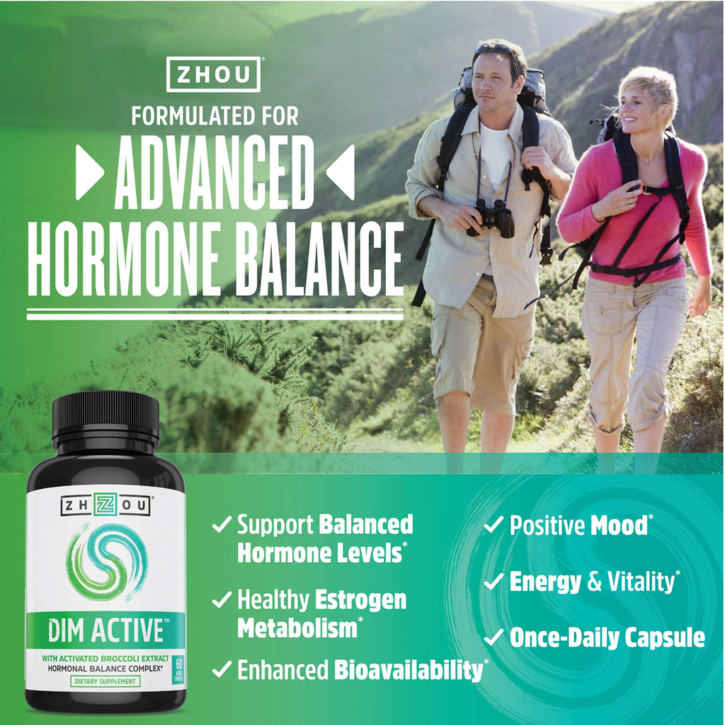 ZHOU DIM Active Supplement for Hormone Balance - 60 Veggie Capsules - image 2