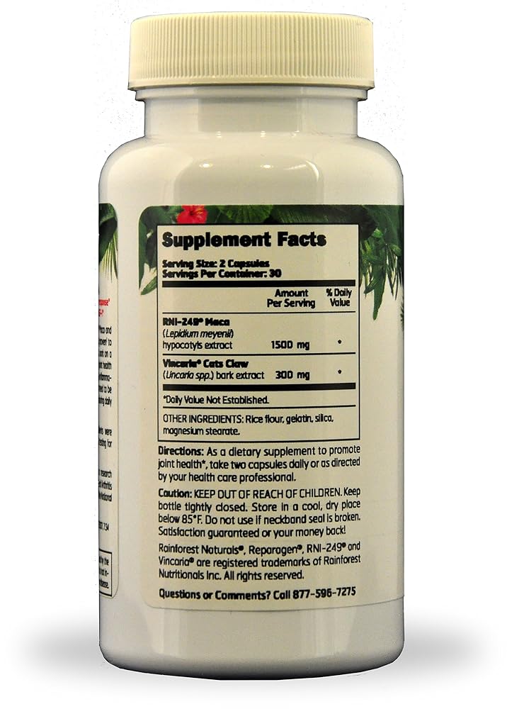 Rainforest Nutritionals Reparagen Joint Health Supplement - 60 Capsules - image 2