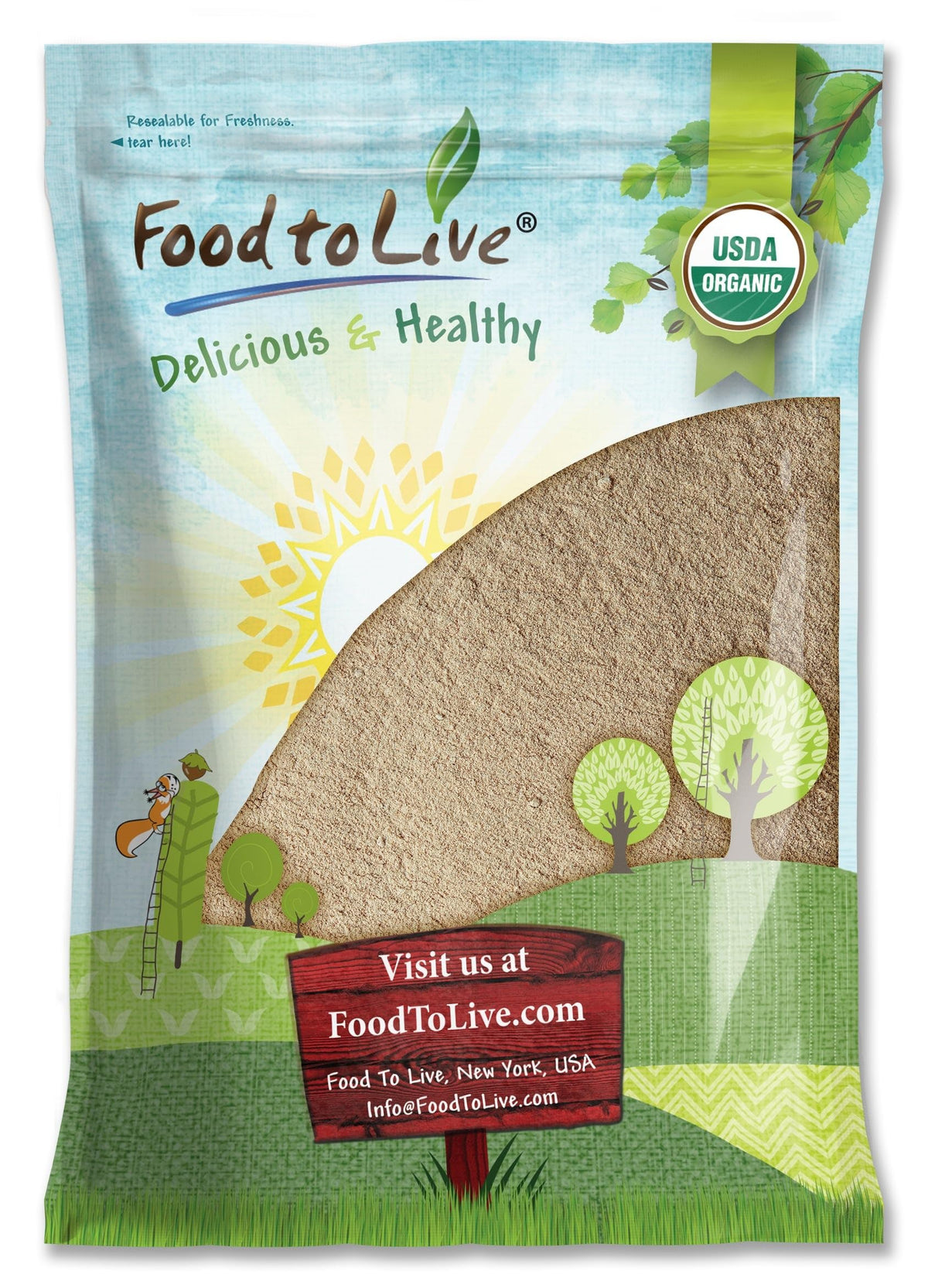 Food to Live Organic Ashwagandha Root Powder