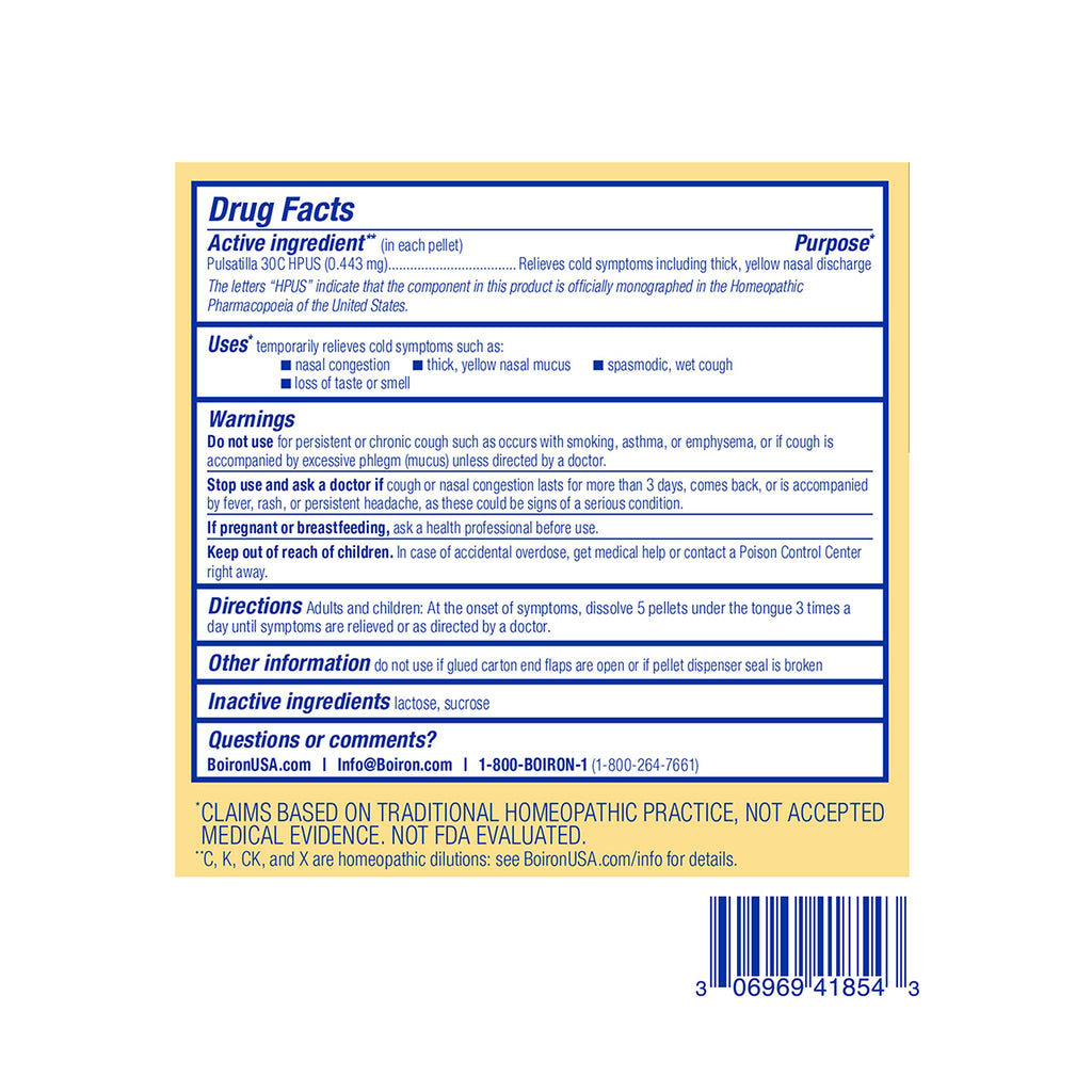 Boiron Pulsatilla 30C Homeopathic Medicine - 3 Tubes (240 Pellets) - image 6