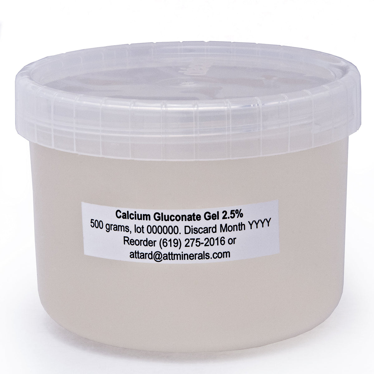 Attard's Minerals Calcium Gluconate Gel 2.5% - 500g