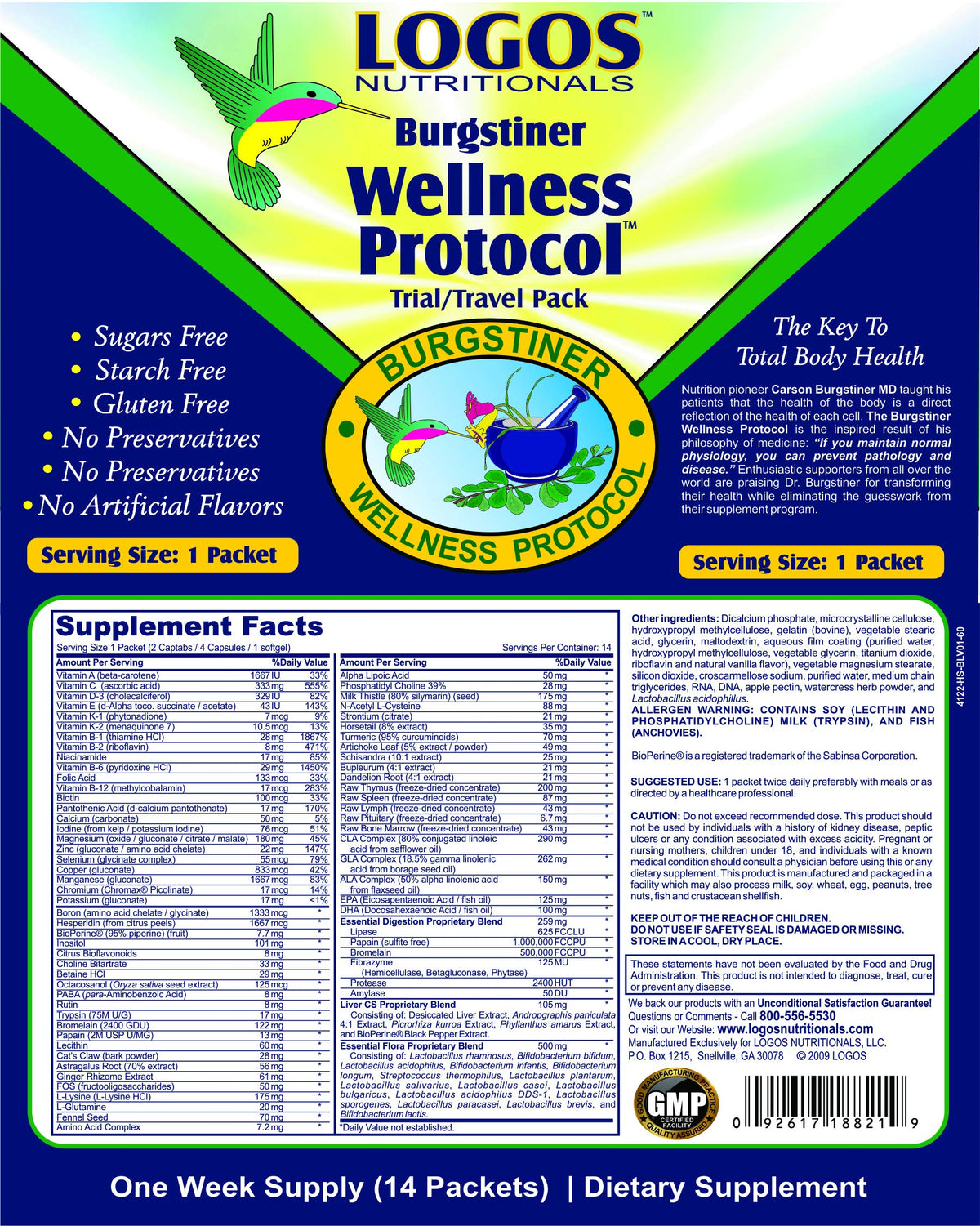 logos nutritionals Multivitamin Packs for Men & Women - 4 Count - image 3