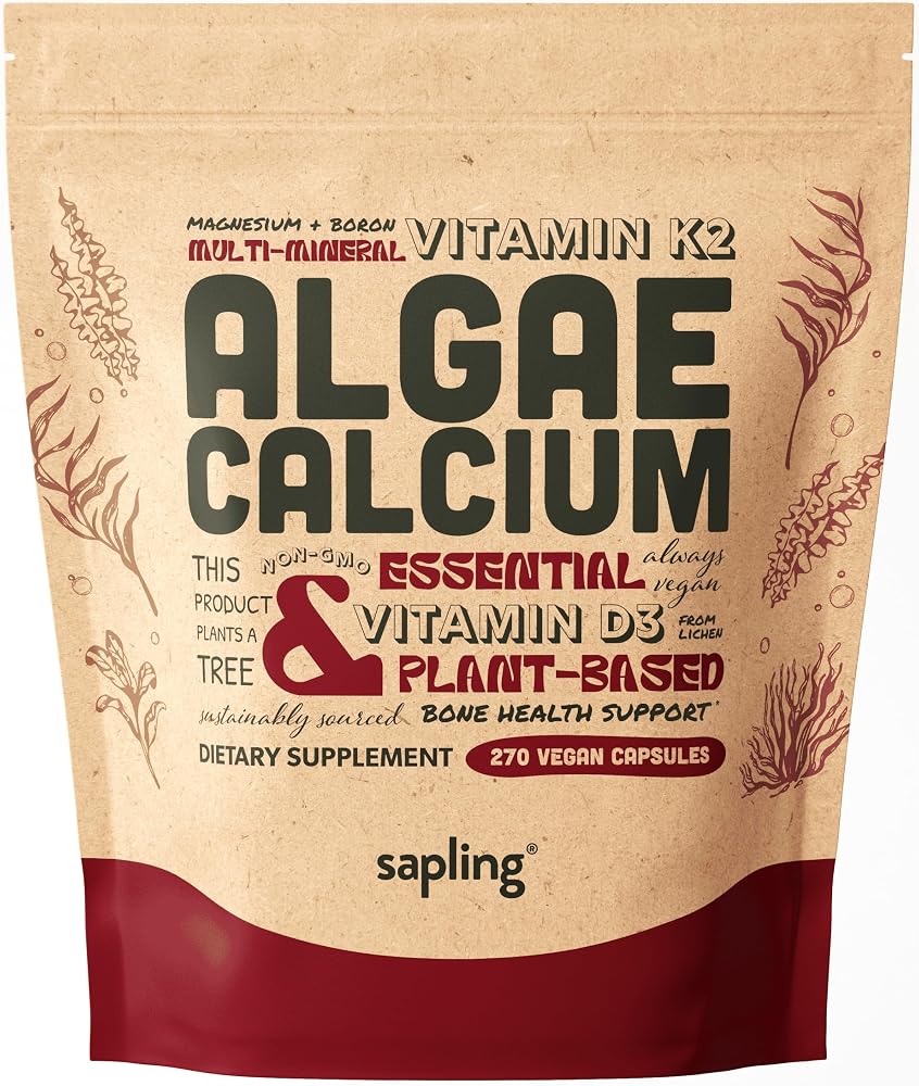 sapling Calcium Supplement with Vitamin K2 & D3 - 270 Capsules