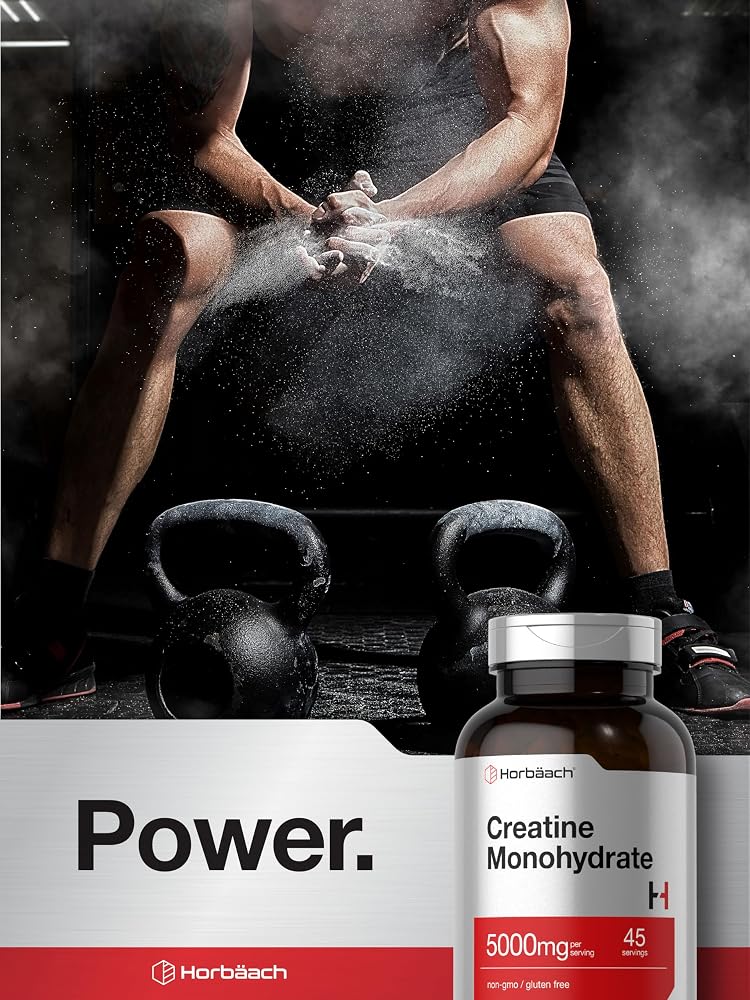 Horbäach Creatine Monohydrate 5g - 225 Capsules - image 7