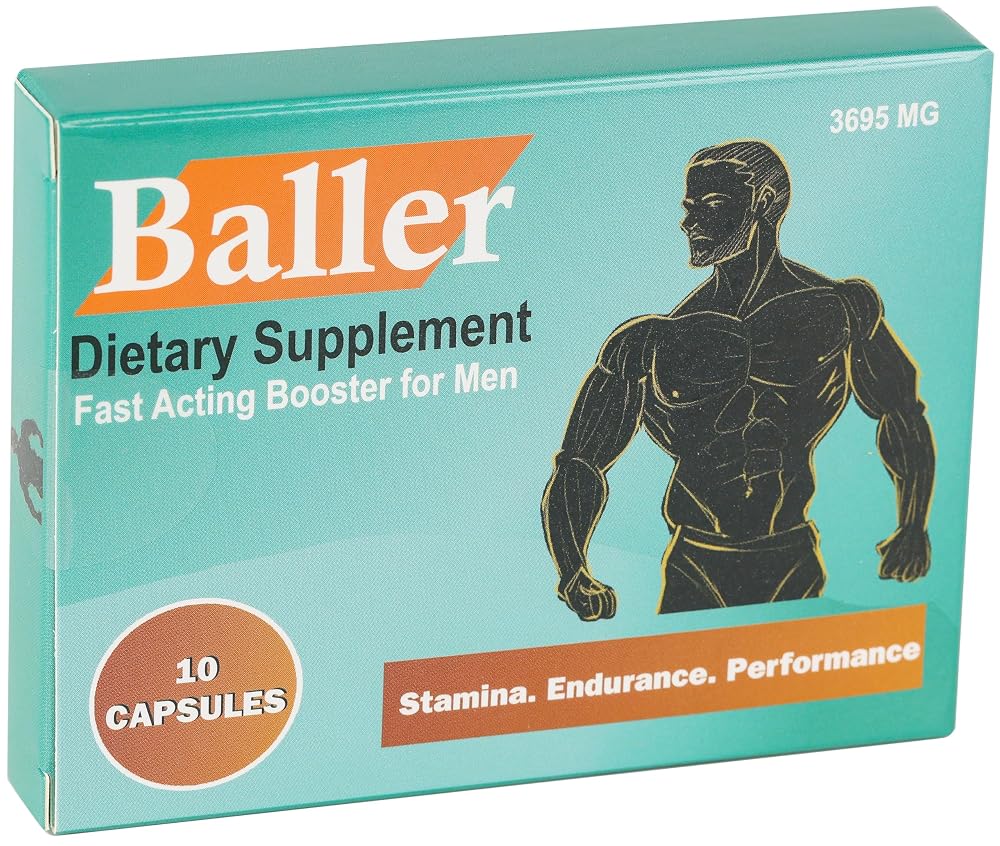 GLADTON Baller Men's Stamina & Performance Support - 10 Capsules