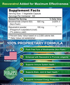 aSquared Nutrition Nicotinamide with Resveratrol - 120 Capsules - image 4