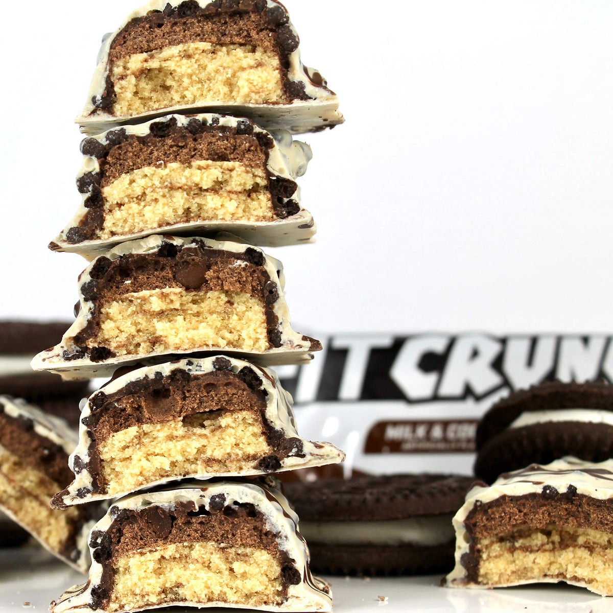 Fit Crunch Protein Bar Milk & Cookies - 12 Count - image 5