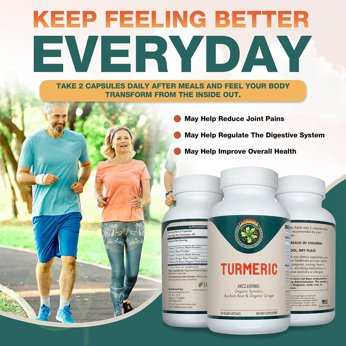 Carnivora Turmeric Joint and Digestive Health - 90 Capsules - image 5