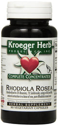 Kroeger Herb Rhodiola Rosea Vegetarian Capsules - 90 Count