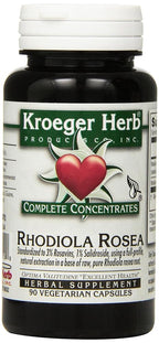 Kroeger Herb Rhodiola Rosea Vegetarian Capsules - 90 Count