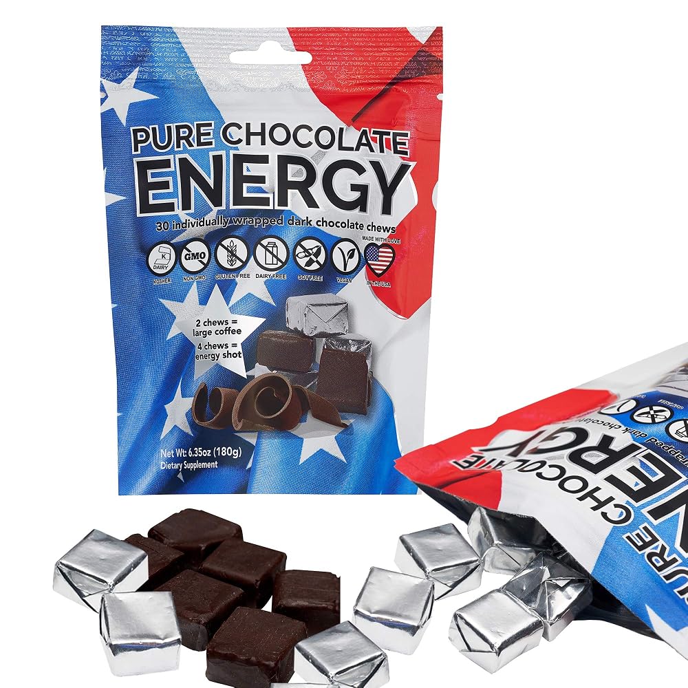 Purity & Grace Pure Chocolate Energy Chews with Caffeine - 30 Count - image 2