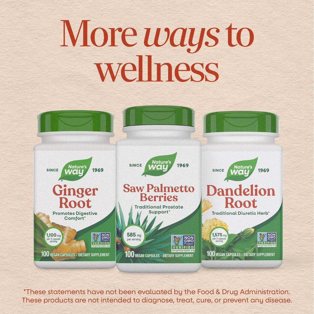 Nature's Way Saw Palmetto Berries; 585 mg; Non-GMO Project Verified;