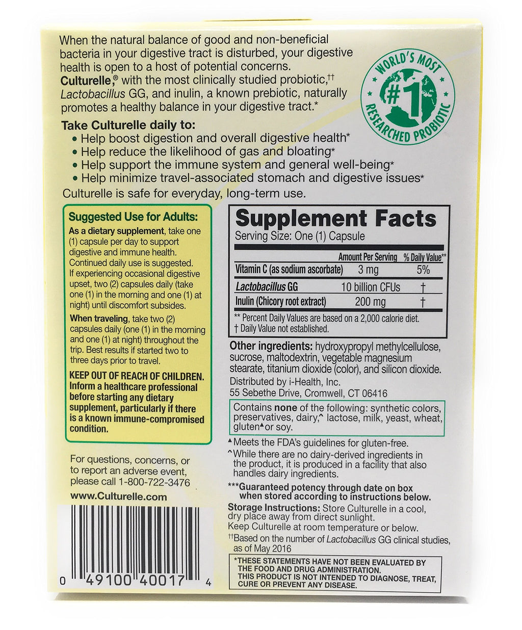 Culturelle Digestive Health Probiotic Lactobacillus GG - image 2