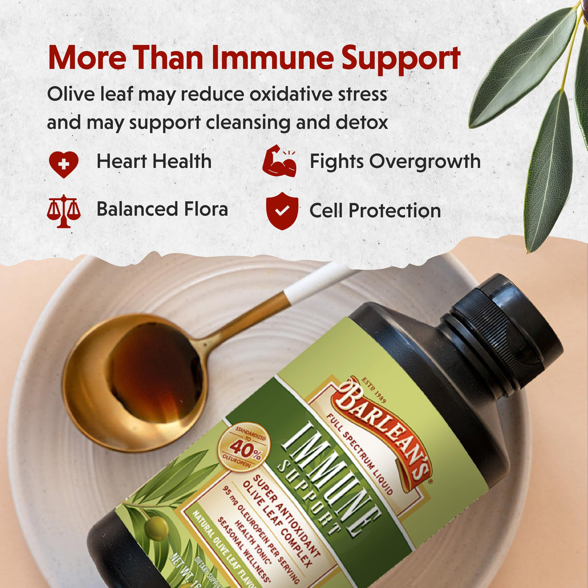 Barlean's Olive Leaf Complex 95mg Oleuropein