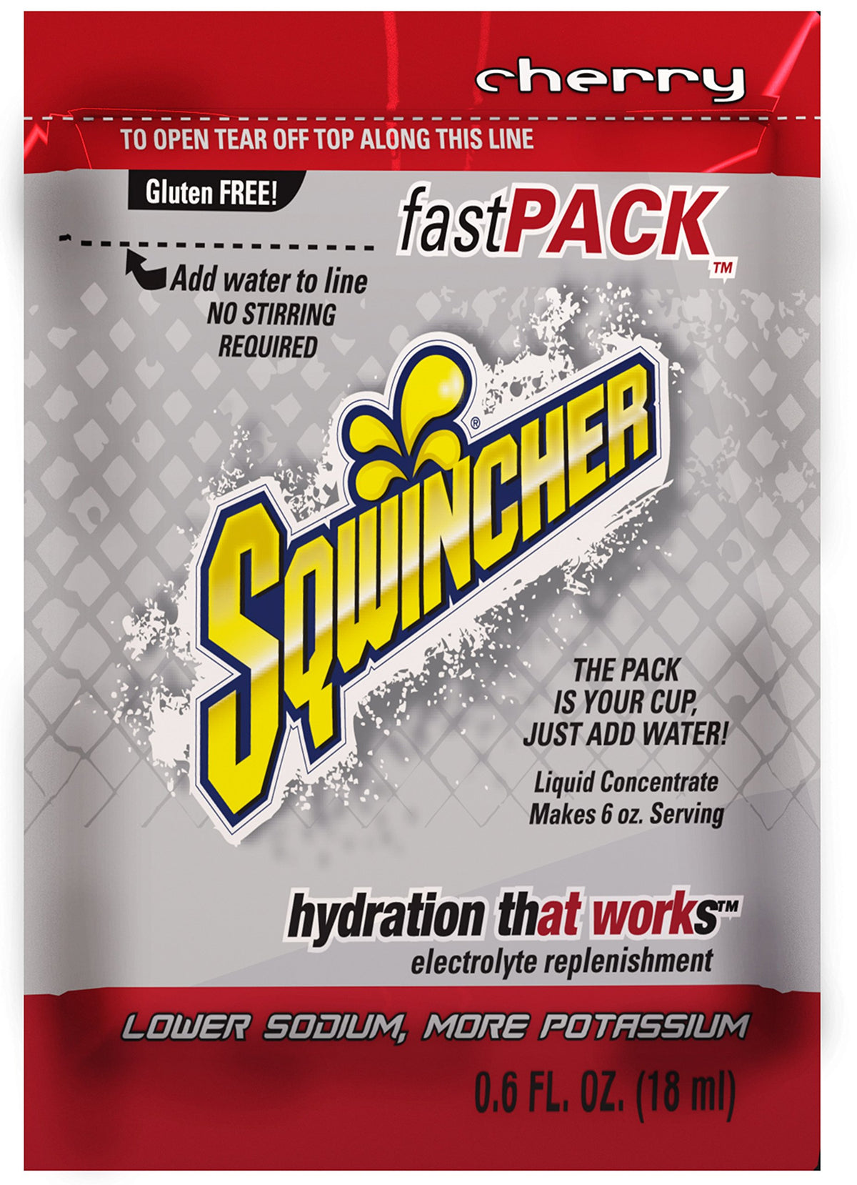 Sqwincher Fast Pack Liquid Concentrate Electrolyte Replacement - 50 Packets