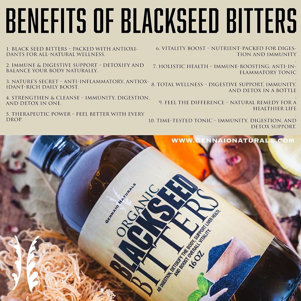 Gennaio Naturals Organic Blackseed and Soursop Bitters - 16 oz - image 7