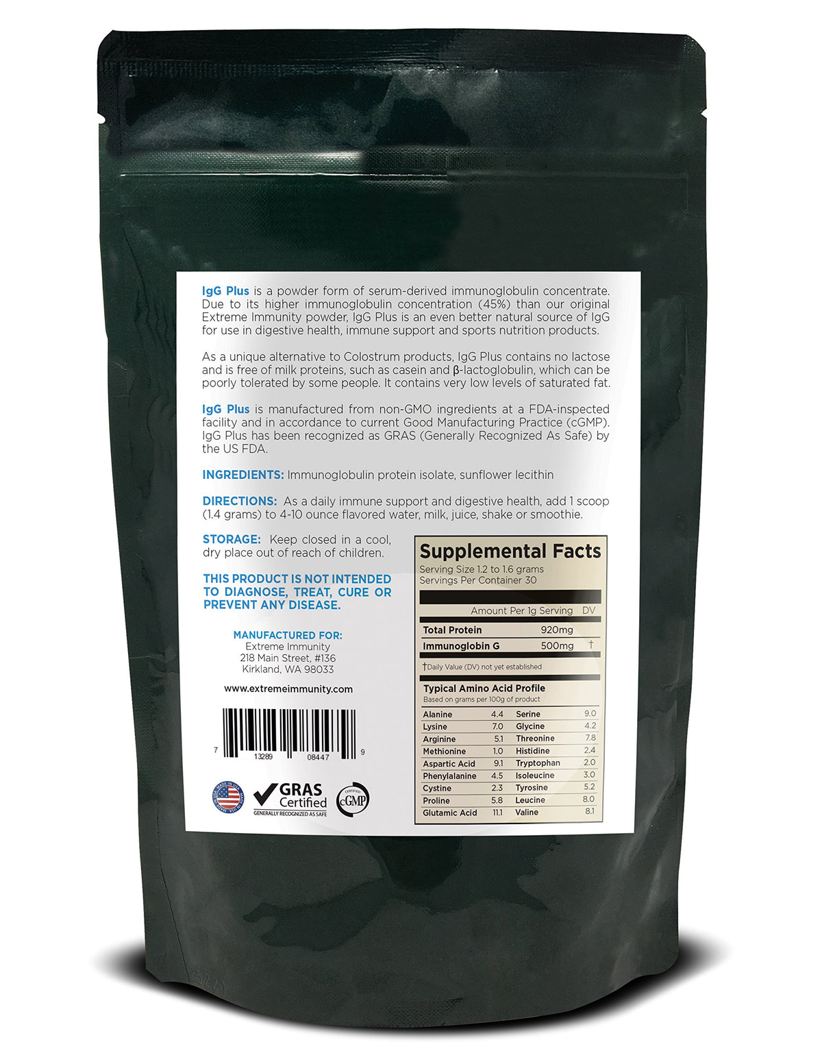 Extreme Immunity Igg Plus Serum Derived Bovine Immunoglobulin Protein