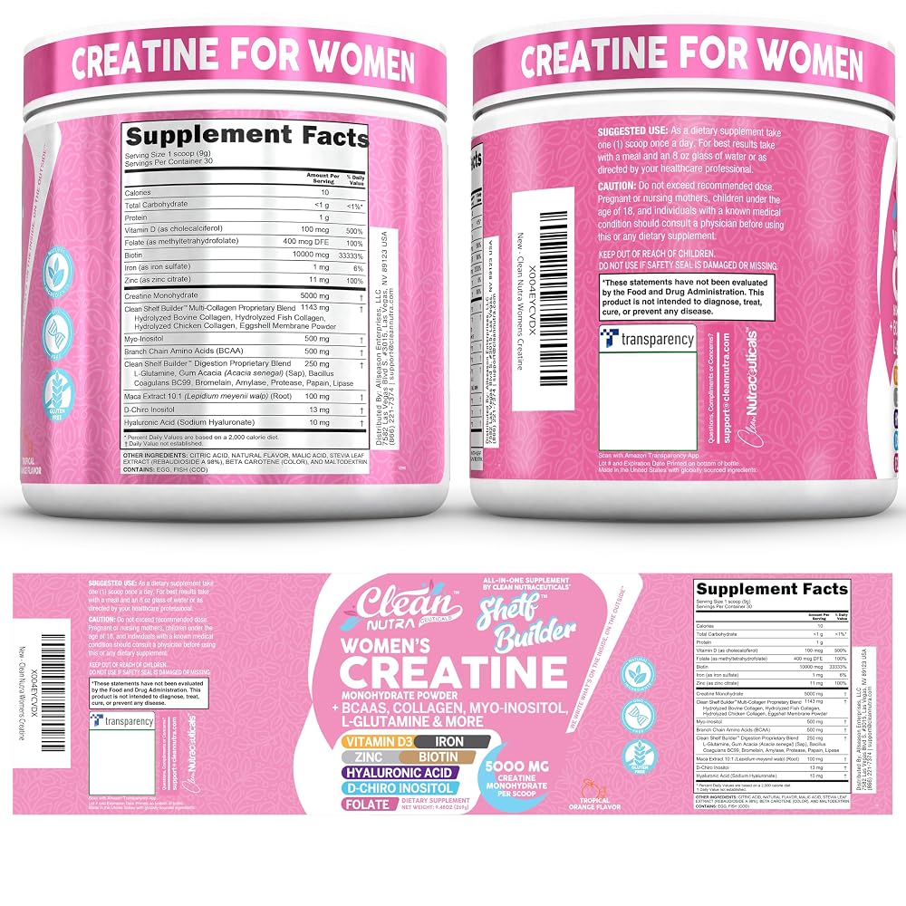 Clean Nutraceuticals Creatine for Women Powder - 9.48 oz - image 8