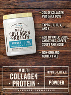 Carlyle Multi Collagen Peptides Powder Types I II III V X - 9 oz - image 4