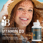 Bronson Vitamin D3 5000 IU - 360 Tablets - image 3