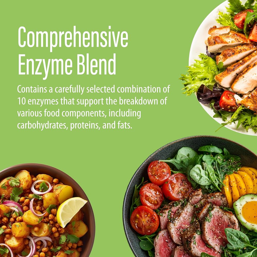 NANOWELL Enzyme Premium S Digestive Health Supplement - 180 Capsules - image 4