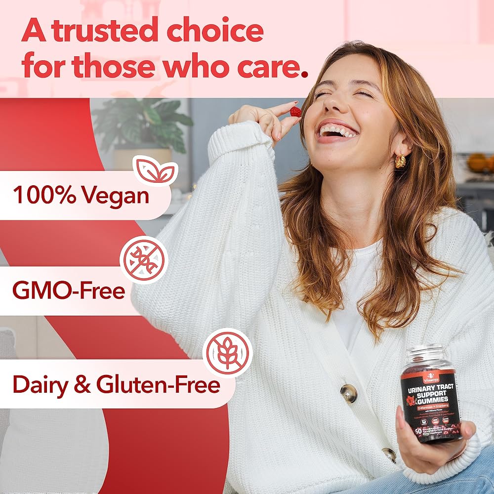 VITAMIZED Potent Cranberry Gummies 1500mg with D Mannose - Urinary