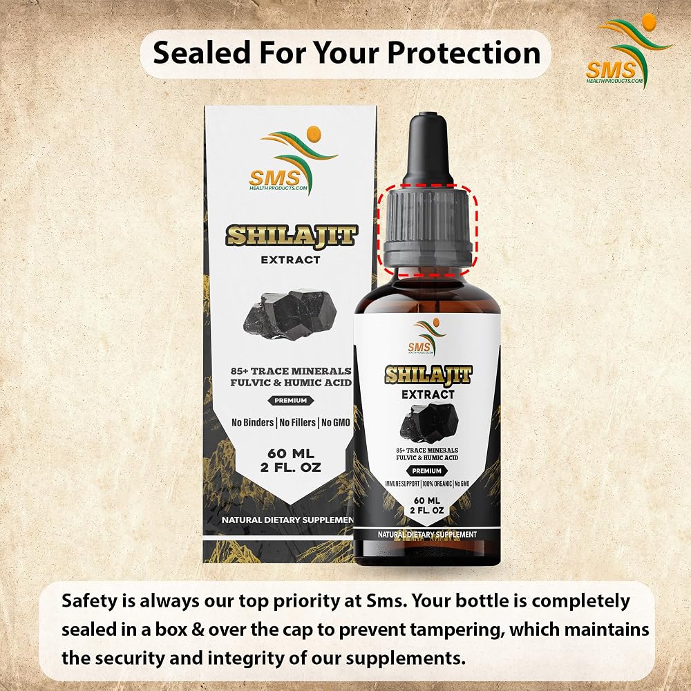SMSHEALTHPRODUCTS.com Shilajit Pure Himalayan Drops - 2 Fl Oz - image 6