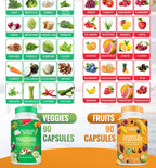 The Vitamin Kitchen Fruit and Veggie Supplements - 180 Capsules - image 3