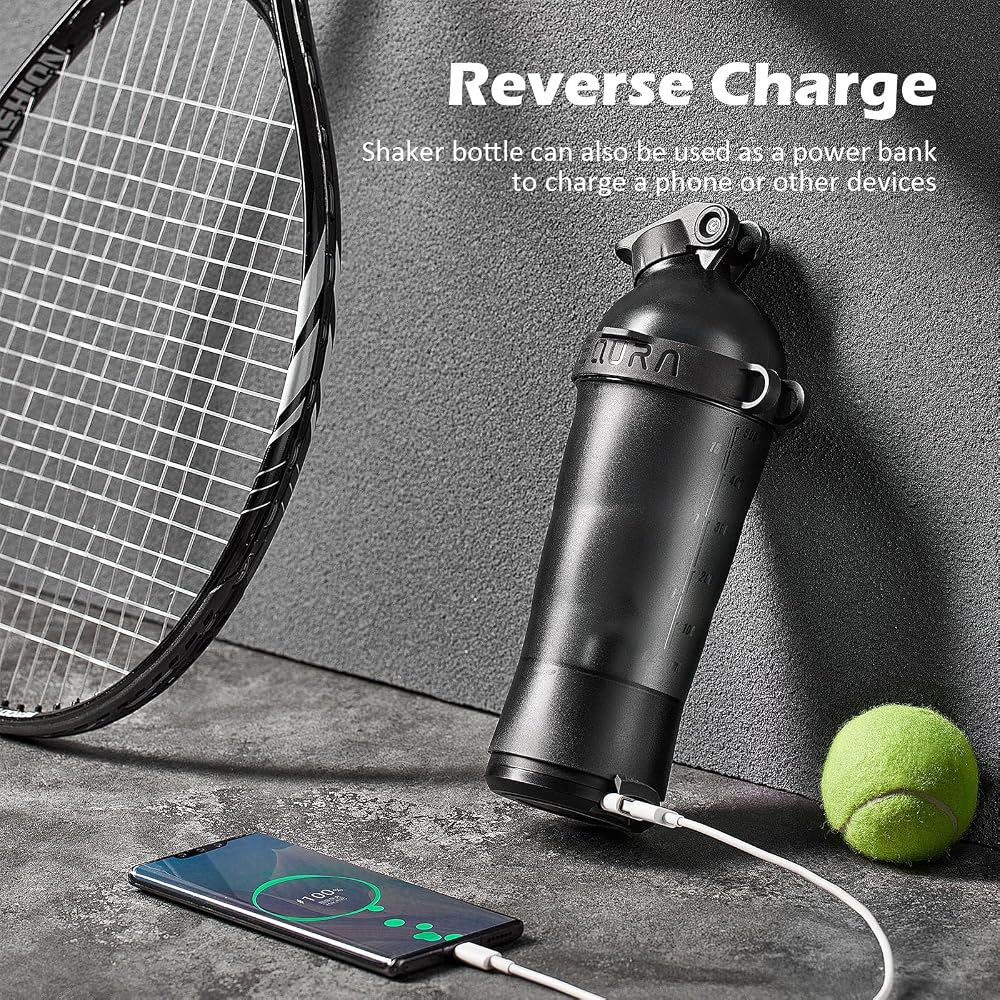 daasigwaa Electric Protein Shaker Bottle Rechargeable - 18.6 oz - image 5