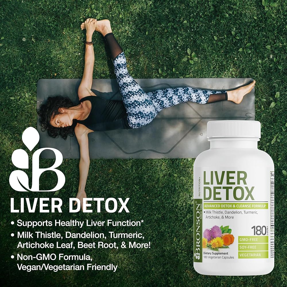 Bronson Liver Detox Advanced Detox & Cleansing Formula Supports