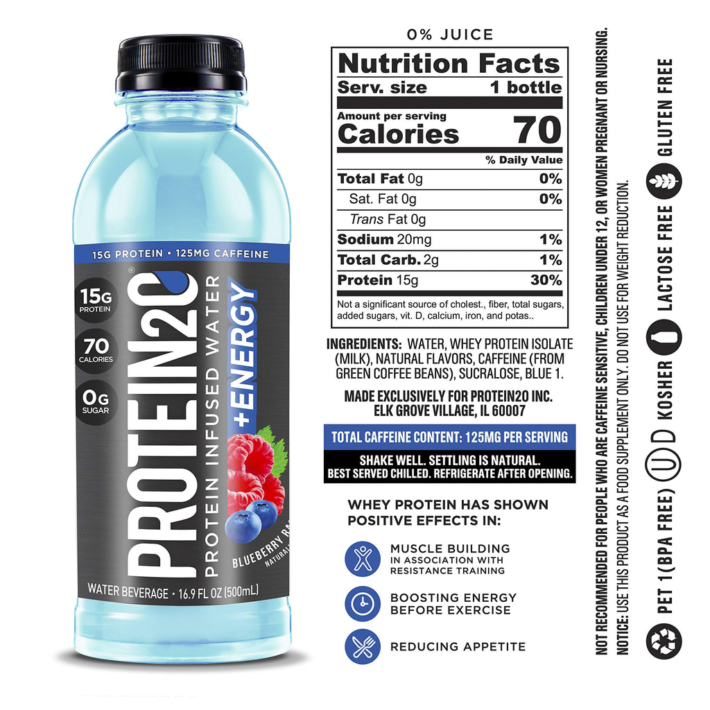 Protein2o Whey Protein Infused Water Plus Energy Variety Pack - image 4