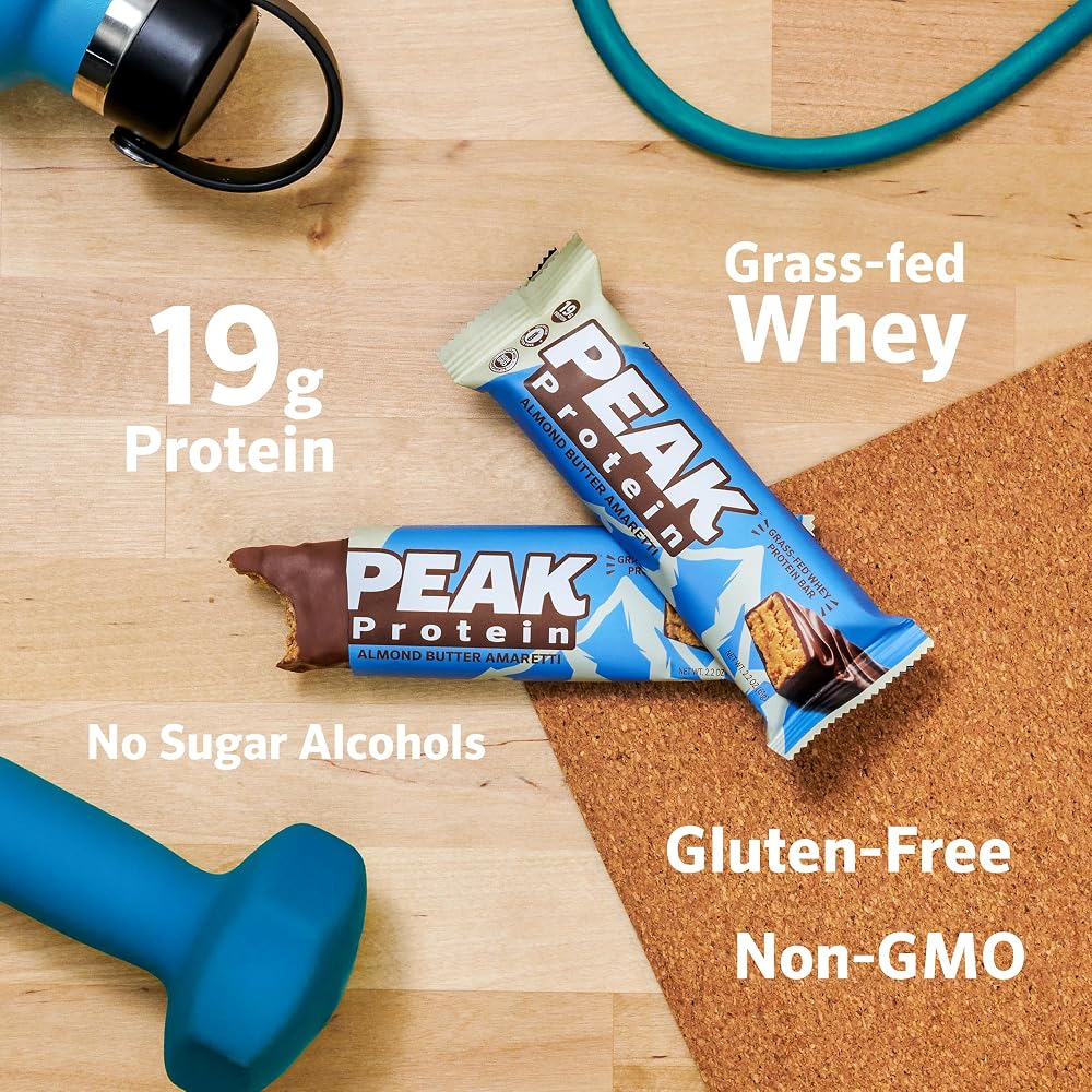 PEAK PROTEIN BARS - Natural - Grass-Fed Whey - 20G Protein - Non-GMO