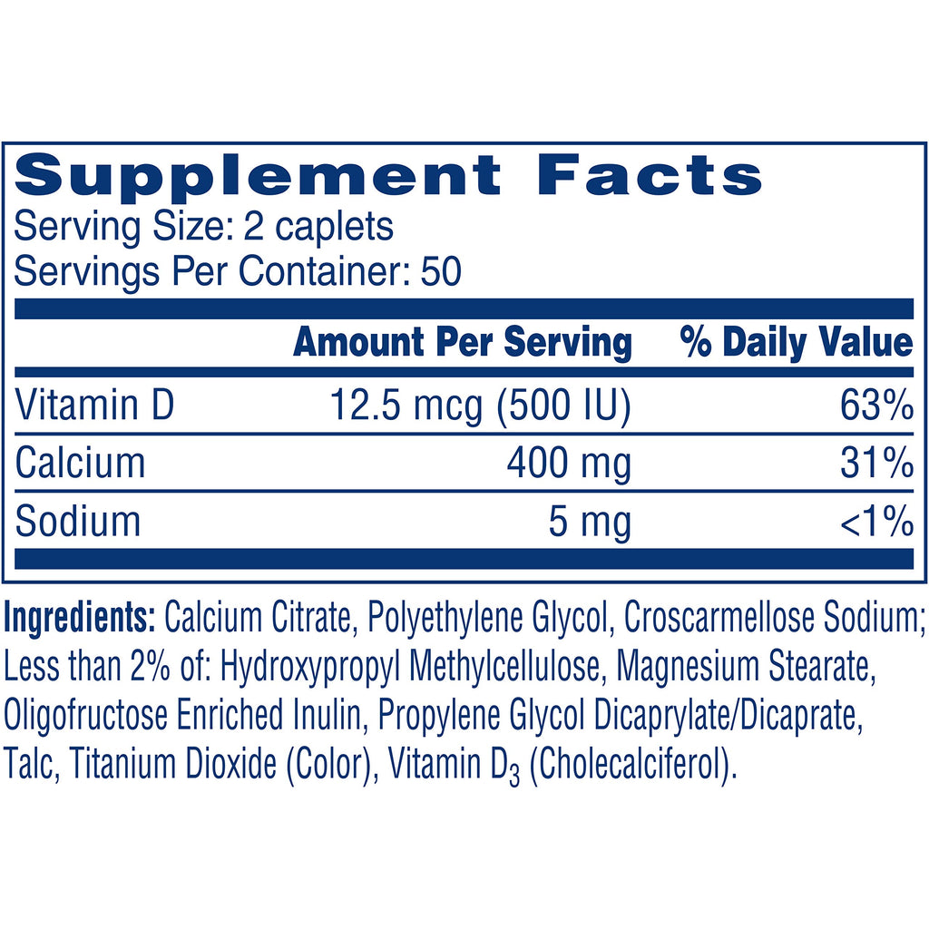 Citracal Calcium Citrate Petites with Vitamin D3 - 400 Tablets - image 7
